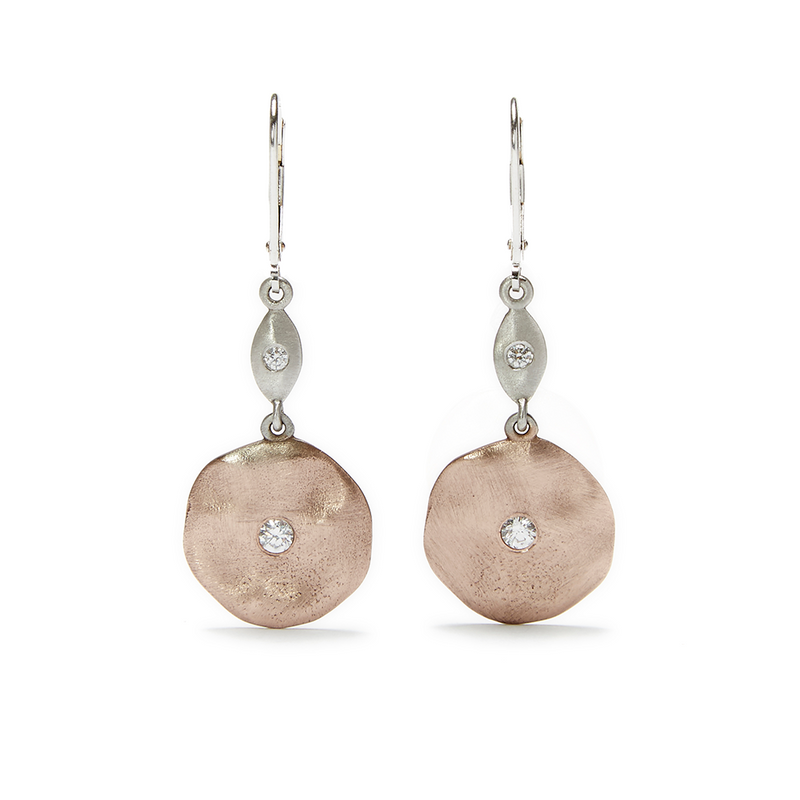 Organic Round Earrings - Lily