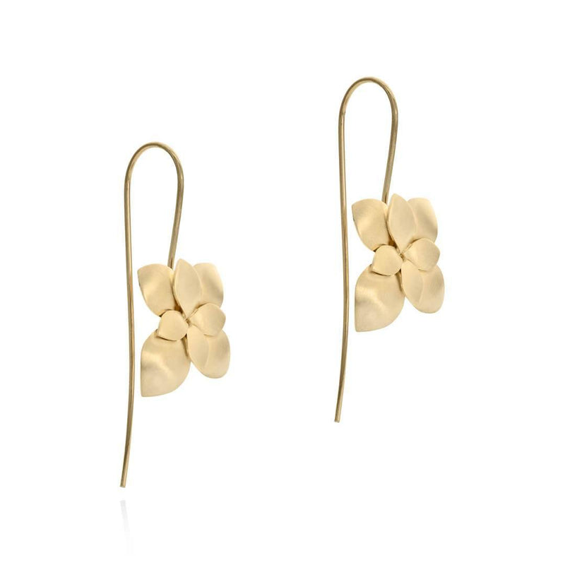 FRENCH WIRE BLOOM DROP EARRINGS - Lily