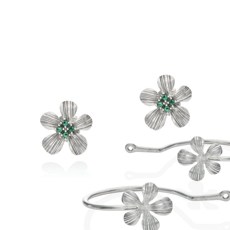 TWO PART BLOSSOM EARRINGS - Lily