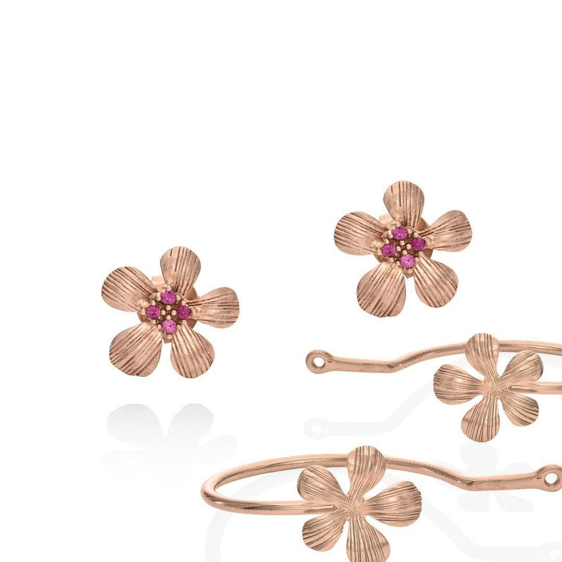 TWO PART BLOSSOM EARRINGS - Lily