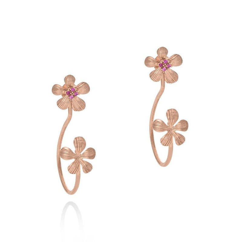 TWO PART BLOSSOM EARRINGS - Lily
