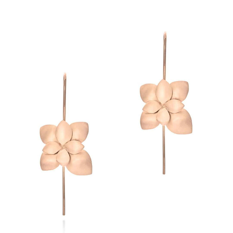 FRENCH WIRE BLOOM DROP EARRINGS - Lily