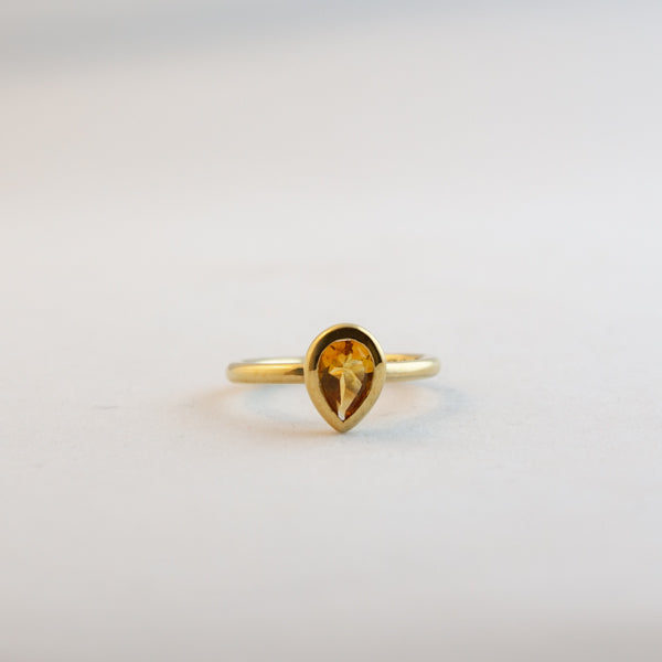 Pear Large - Citrine