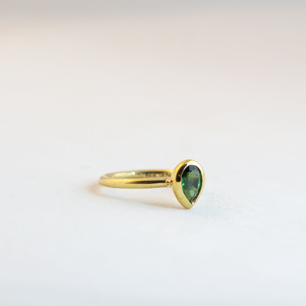 Pear Small - Green Tourmaline