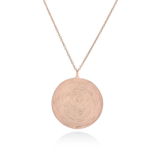 INFINITY DISC NECKLACE - Lily