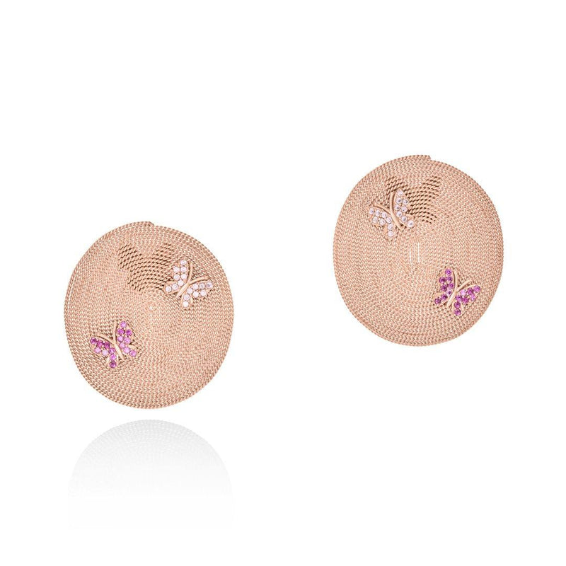 INFINITY BUTTERFLY DISK EARRINGS - Lily
