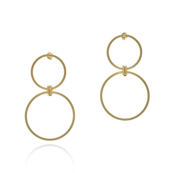 LULA ROUND DOUBLE HOOPS - Lily