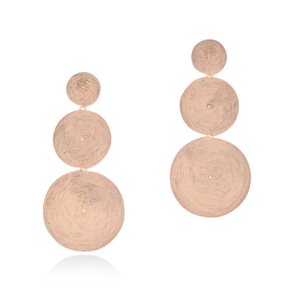 INFINITY TRIPLE DISC EARRINGS - Lily