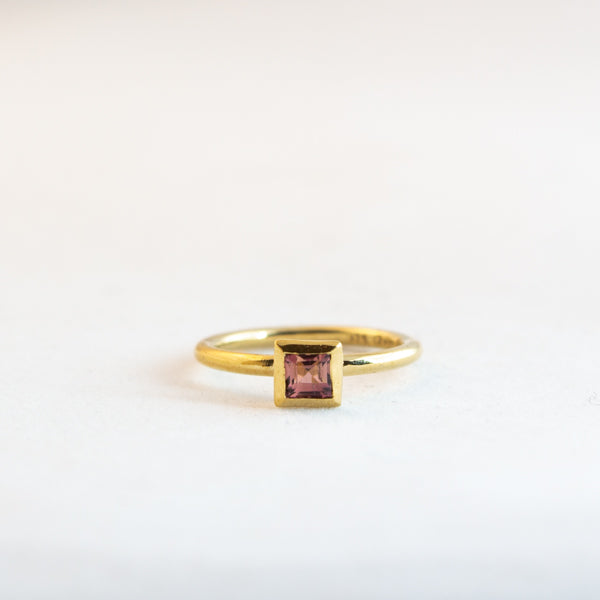 Square Small - Pink Tourmaline