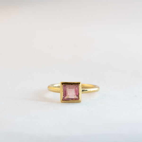 Square Large - Pink Tourmaline