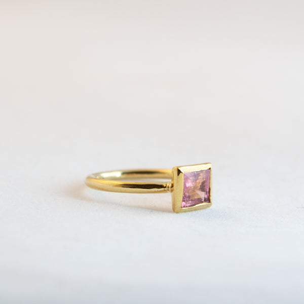 Square Large - Pink Tourmaline